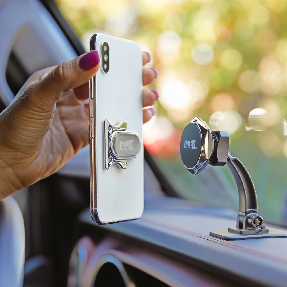 Mobi Handle Photoshoot with Model in Action, Commercial Photography in NJ & NYC