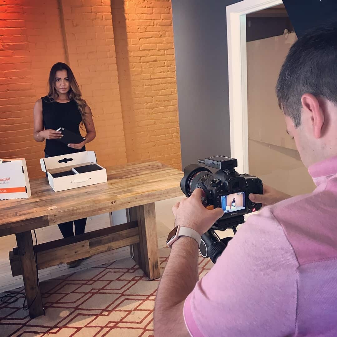 Video shoot with model in Action on NJ Location