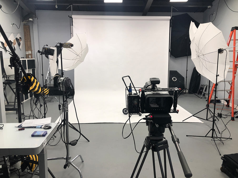 VideoShoot on a White Background at Isa Aydin Video and Photography Studio