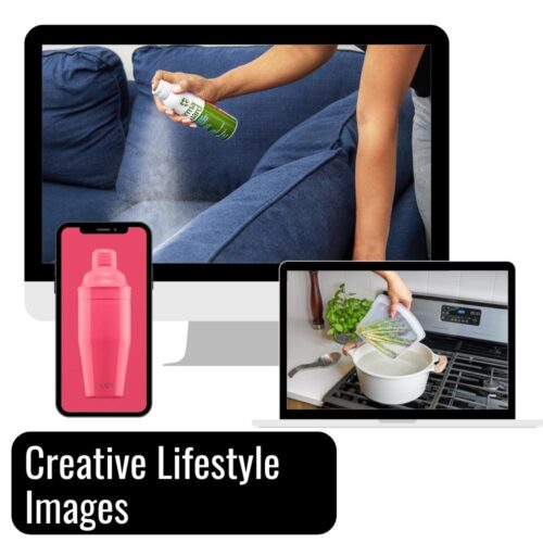 Creative lifestyle images with props