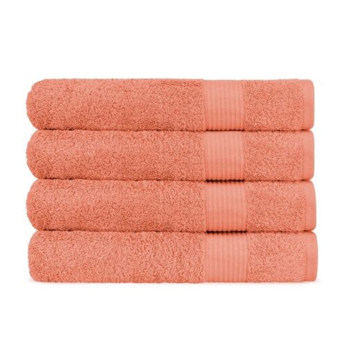 Set of 4 orange towels