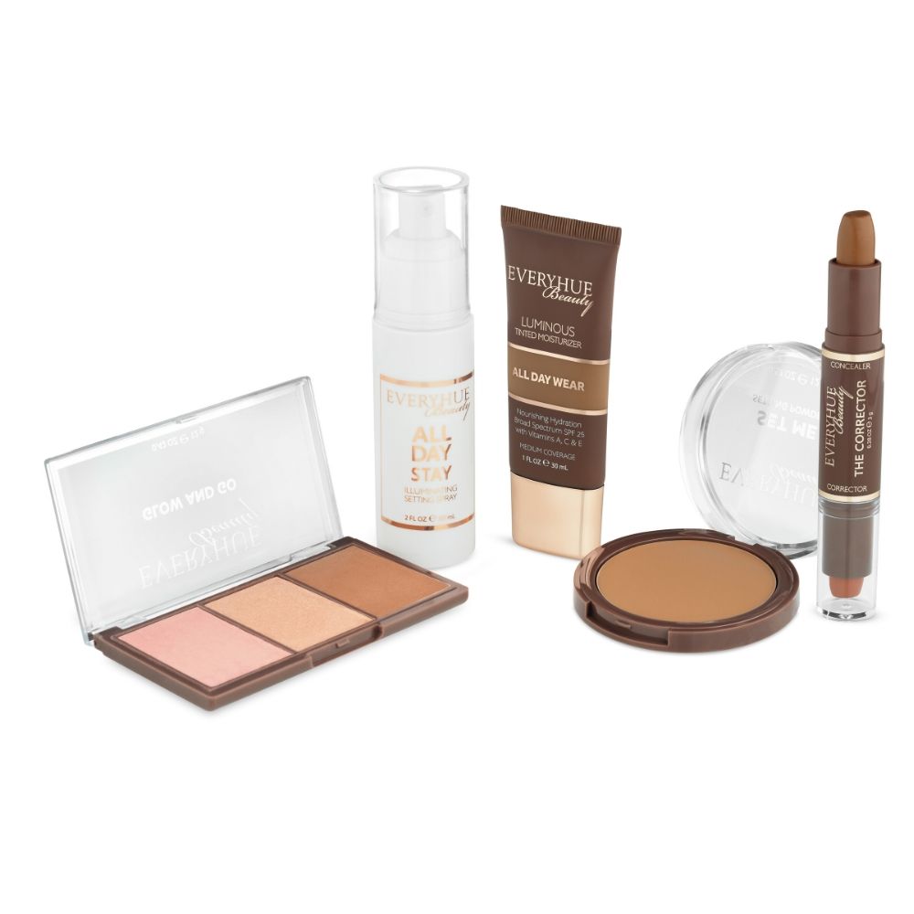 Cosmetic Kit Photoshoot in White Background