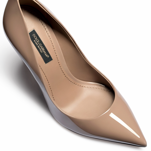 Nude color Dolce & Gabbana professional footwear photography