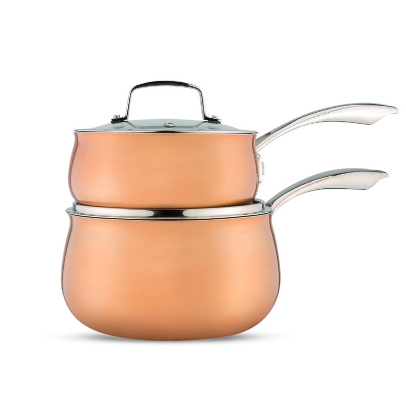 Copper Cookware Photo on a white background for eCommerce