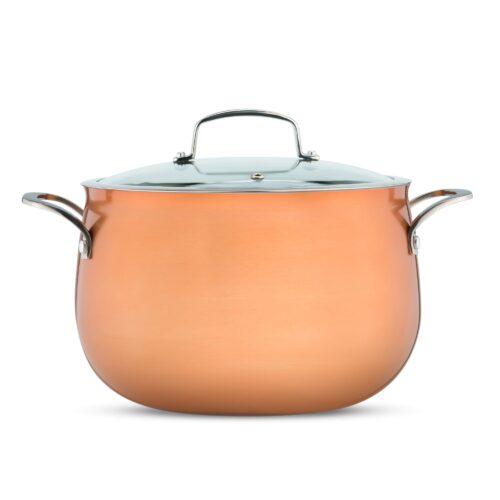 Copper Cookware Photo on a white background for eCommerce