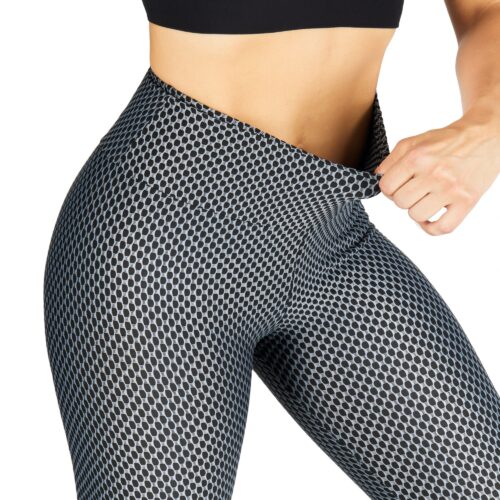 Leggings apparel photography on a model with white background