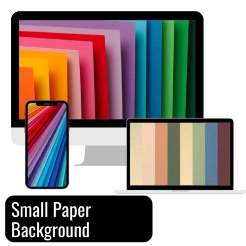 Small paper backgrounds for photography in different colors