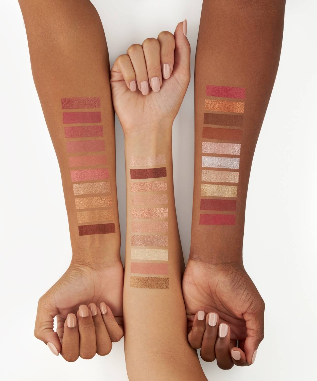 Swatches on the Arms for Beauty Products