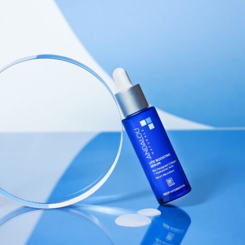 Commercial creative lifestyle beauty product photography with close up angle