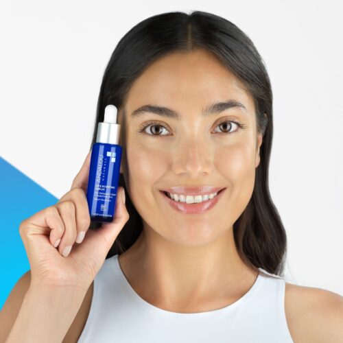 Commercial product photography on a white background with female model by Isa Aydin nj ny la