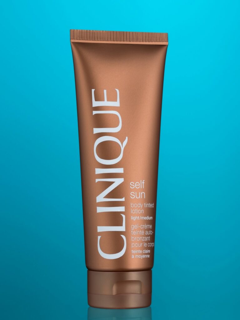 Commercial cosmetic product shot on a blue background by Isa Aydin NJ NY LA