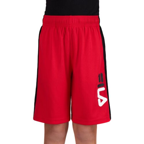 Kids shorts apparel photoshoot with model on white background