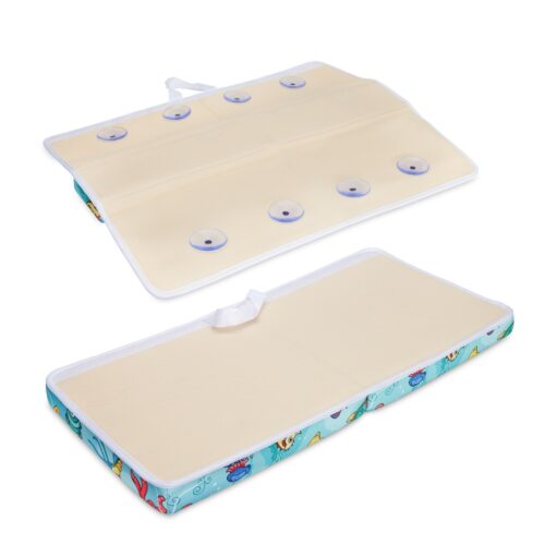 Baby and toddler bathing kit commercial product photography on a white background
