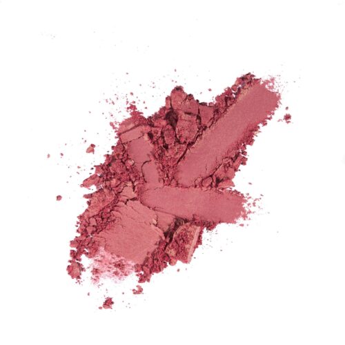 Beauty products in action photography of swatches on a white background