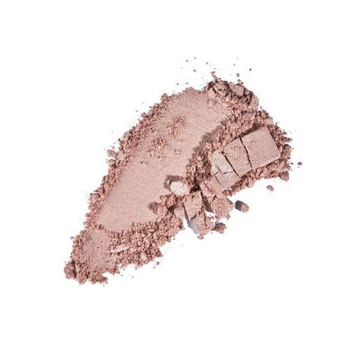 Beauty products in action photography of swatches on a white background