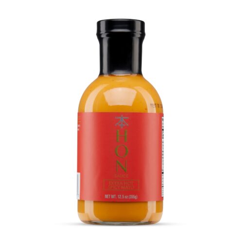 Food product photography on a white background with front angle