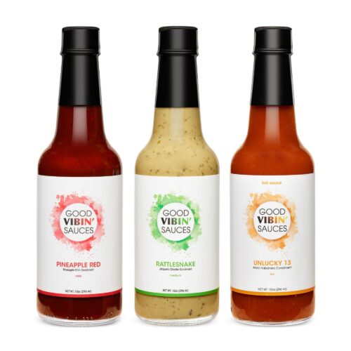 Food product photography on a white background with front angle