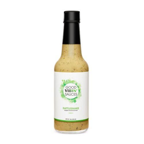 Food product photography on a white background with front angle