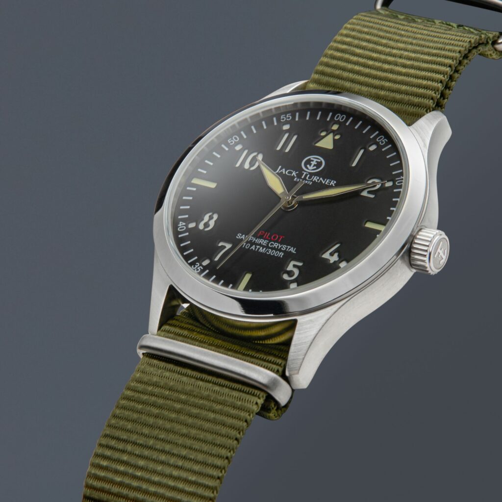 Watch commercial product photoshoot on a grey background