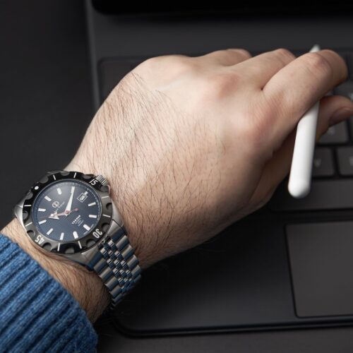 Commercial product watch photoshoot with male hand model by Isa Aydin NJ NY LA