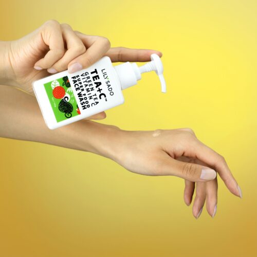 Beauty creative lifestyle commercial product photography with a model