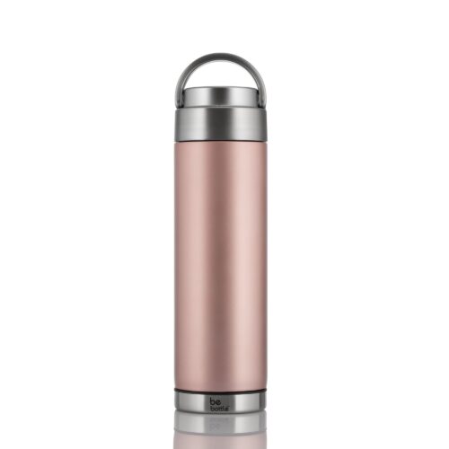 Pink color bottle product photoshoot on a white background for ecommercia
