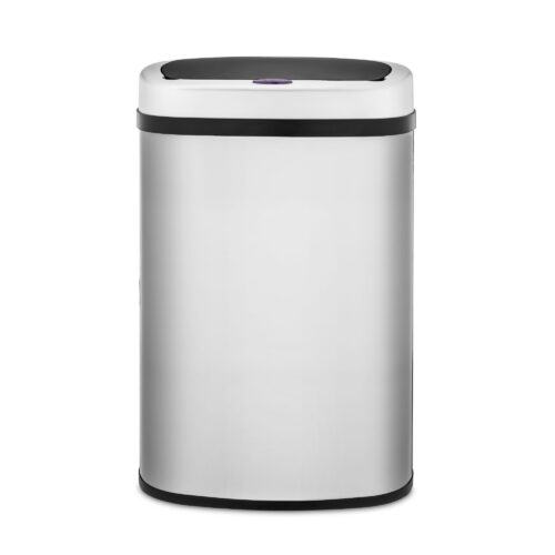 Highly reflective electric bin shot on a white background.