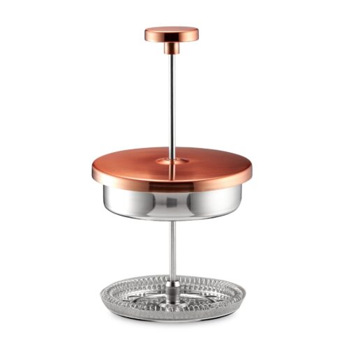 Golden color tea strainer close up shot on a white background shot by Isa Aydin NJ NY LA