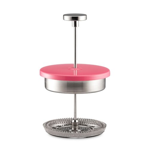 Pink color tea strainer close up shot on a white background shot by Isa Aydin NJ NY LA