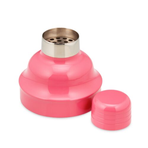 Pink color cocktail strainer product close up angle photoshoot on a white background by Isa Aydin NJ NY LA