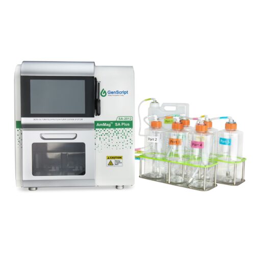 Medical product photography with a model on a white background