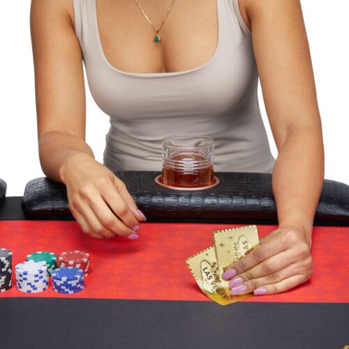 Product Photography Action Shot of Poker Table