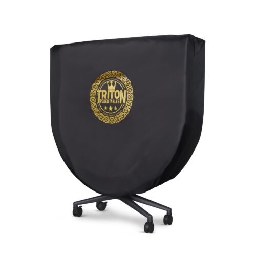 Foldable poker table on a white background for e-commerce purpose with covering on