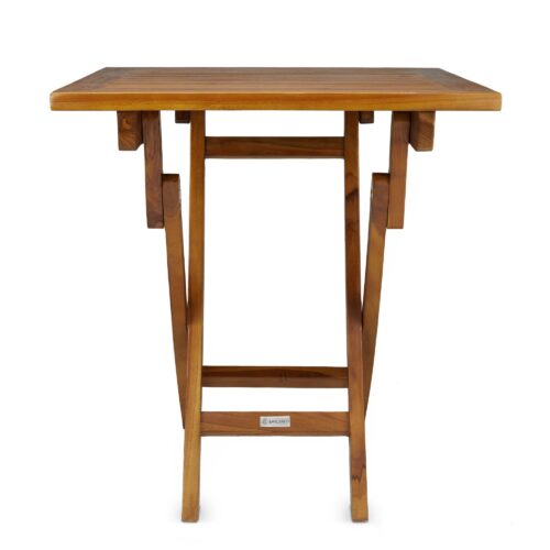 Wooden table product photoshoot on a white background