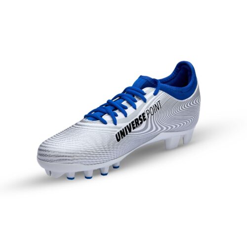 Cleats soccer shoes footwear photography with angle shot on a white background