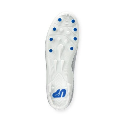 Cleats soccer shoes footwear photography with back side angle shot on a white background