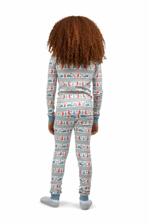 Back shot of a female child model with curly hairs for clothing on a white background by Isa Aydin nj ny la