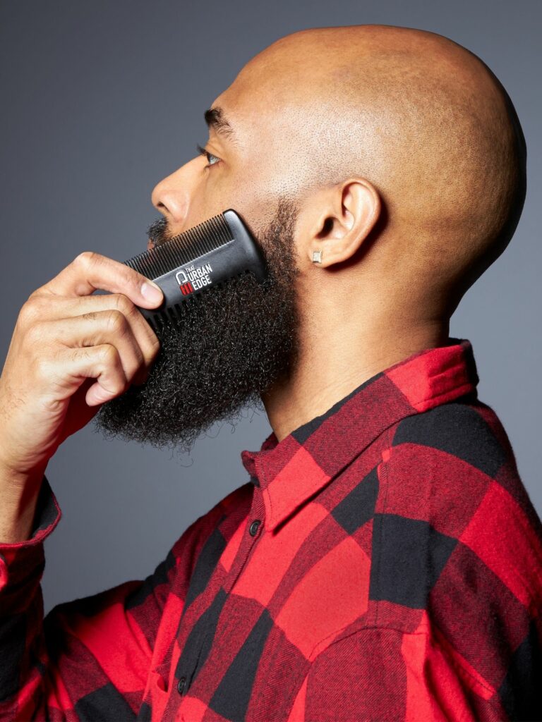 Commercial cosmetic product photoshoot with black male model by Isa Aydin nj ny la