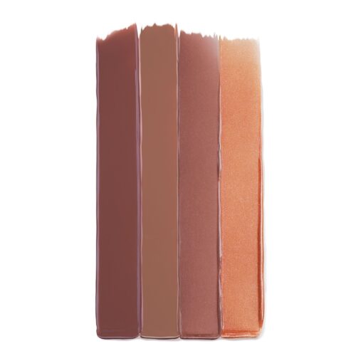 Commercial lipgloss swatches photoshoot on a white background by Isa Aydin nj ny la