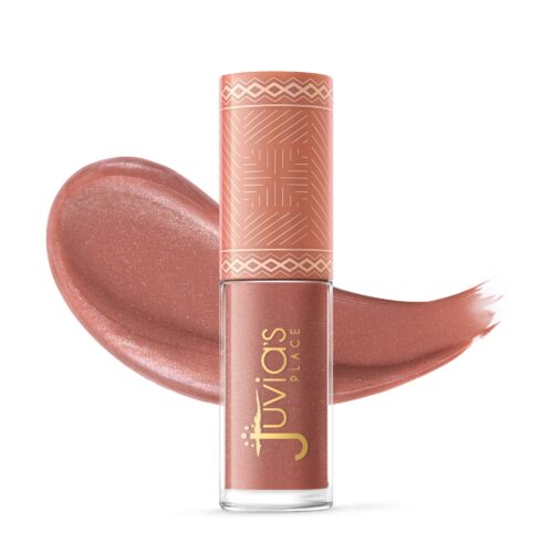 Lipgloss texture swatches image with product on a white background by Isa Aydin nj ny la