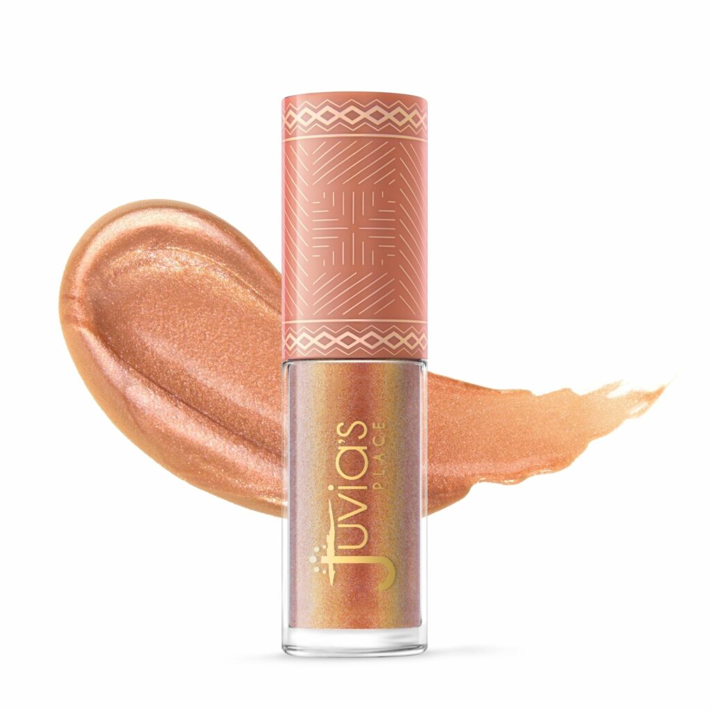 Lipgloss texture swatches image with product on a white background by Isa Aydin nj ny la
