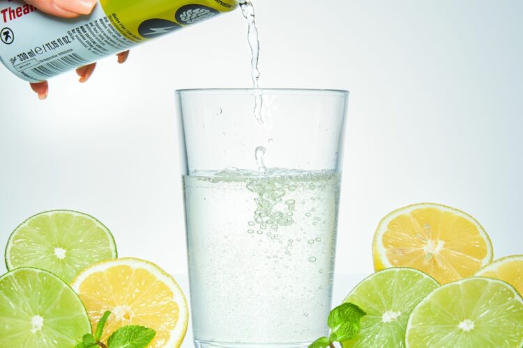 Food commercial creative product photography with model