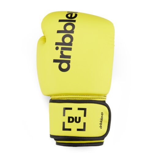 Yellow boxing glove shot on a white background for amazon listing