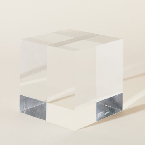 Glass cube props photoshoot on a beige background by Isa Aydin nj ny la