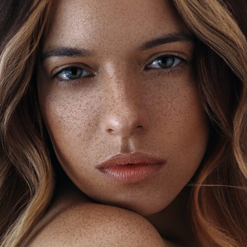 Professional close-up shot with the blonde female model by Isa Aydin NJ NY LA