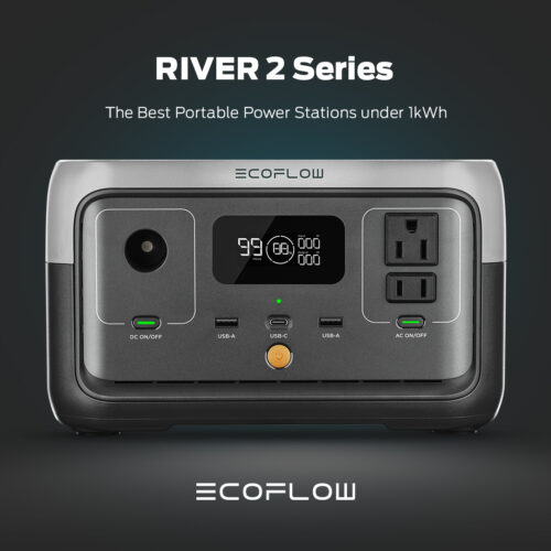 Commercial Ecoflow electronic product photoshoot on a dark grey background by Isa Aydin NJ NY LA